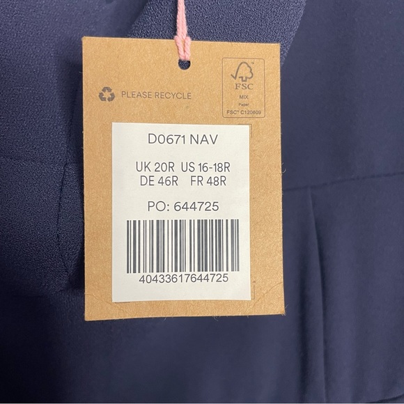 NWT Boden Navy Sweetheart Wideleg Sleeveless Jumpsuit with Pockets Size 16-18R - Picture 8 of 16